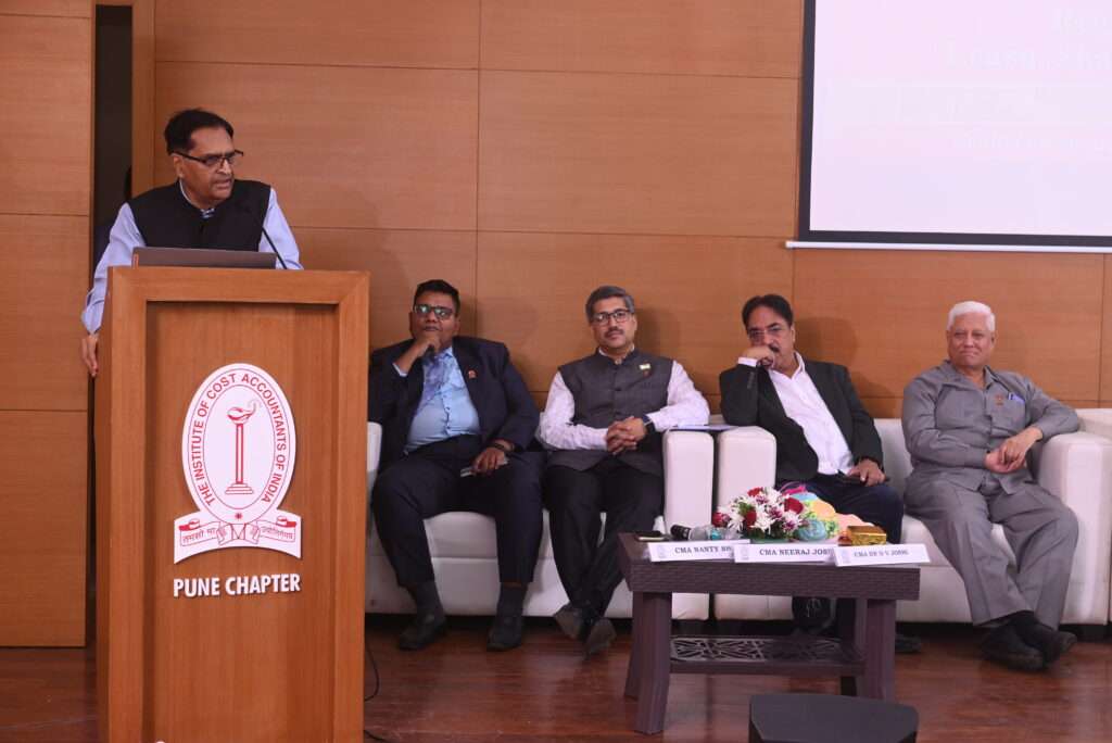 CMA Ashwin Dalwadi, President ICMAI addressing
